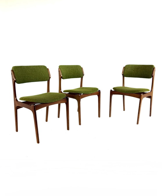 Image 1 of Set of 3 vintage dining chairs model 49, Erik Buch '70