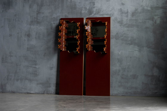 Image 1 of Appendiabiti con specchio 'Scorpion' di Anonima Design per Bonetto, Italia, anni '70