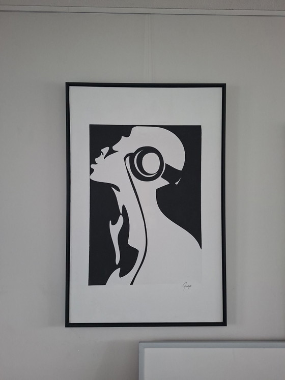 Quadro in cornice a giorno. – Arte, Carta, Legno (photo 5 of 5)