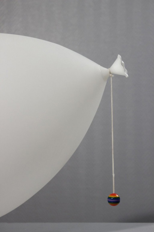 Lampada da soffitto o da parete Ballon di grandi dimensioni, disegnata da Yves Christin Bilumen, anni '80