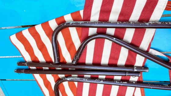 Image 1 of Vintage draagbare ligstoel