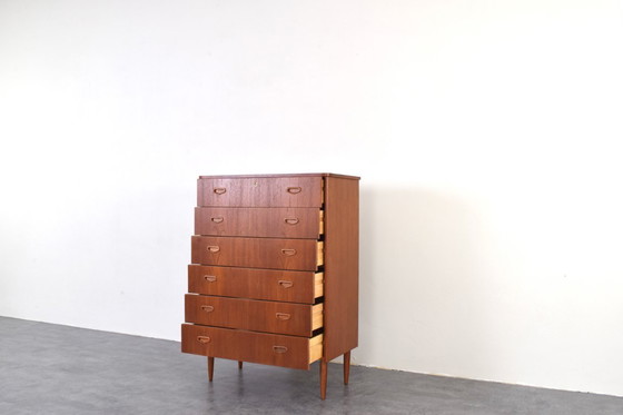 Image 1 of Mid-Century Danish Teak Chest of Drawers, 1960s.