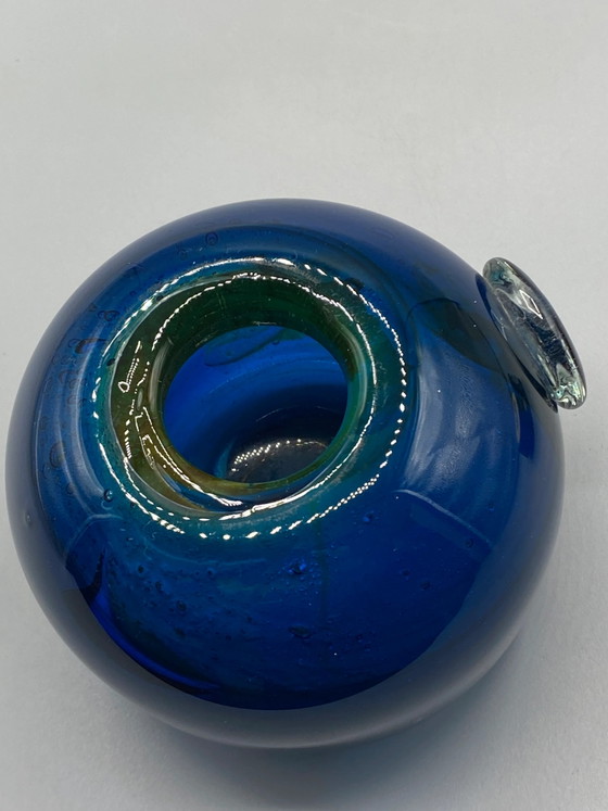 Soliflore a sfera in vetro Mdina attribuito a Michael Harris, anni '70 – Bicchieri e caraffe (photo 4 of 7)