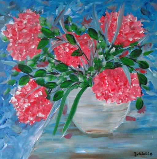 Peinture de fleurs dans un vase (8)