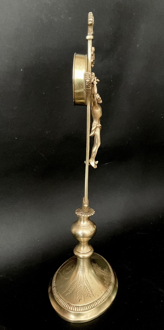 Reliquienkruzifix Vera Cruz aus dem 19. Jahrhundert – Reliquie des Wahren Kreuzes – Dekorative Objekte, Brass (photo 9 of 9)