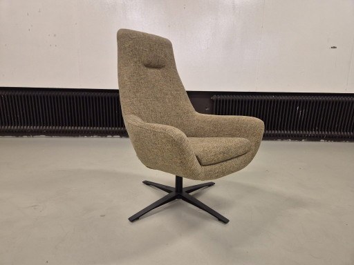 SCONTO DEL 30% IN SHOWROOM - Poltrona girevole Montel Xavi - Marrone/Giallo