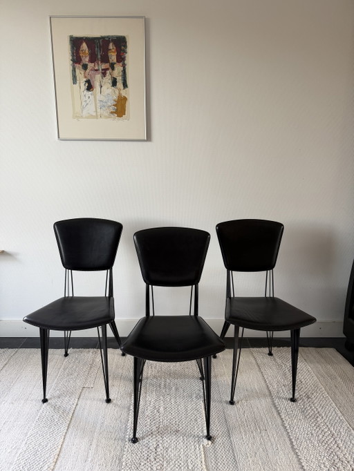 3 sedie Fasem T38 di Studio Archirivolto