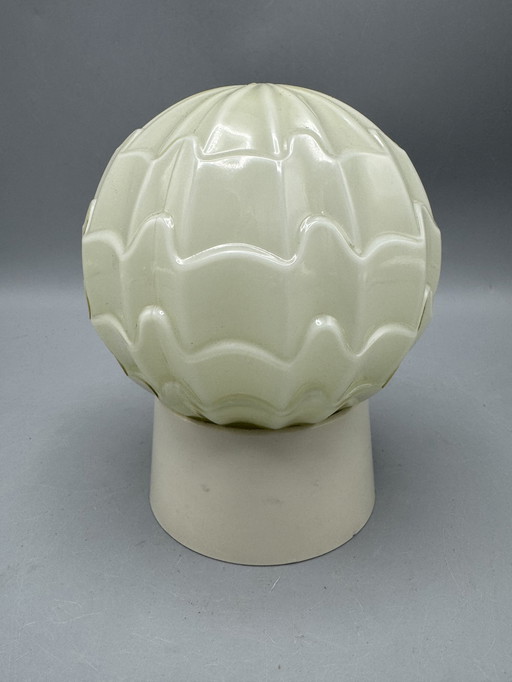 Thabur lamp met sculpturale glazen kap