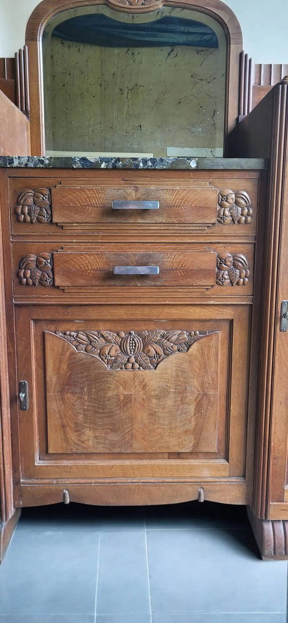 Jaren 50 Art Deco Dressoir – Opbergkast, Wood (photo 7 of 9)