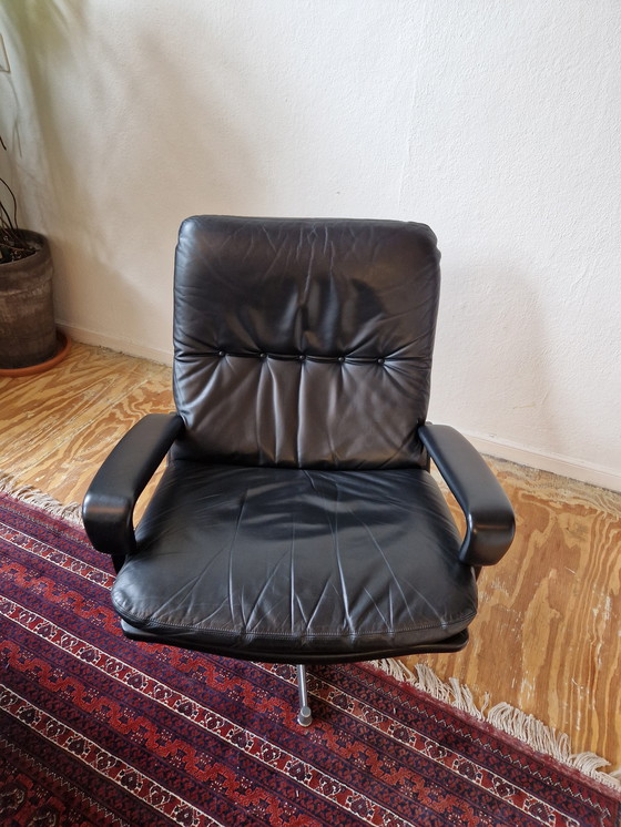Image 1 of Strässle King Chair & King Pouf - 1960s