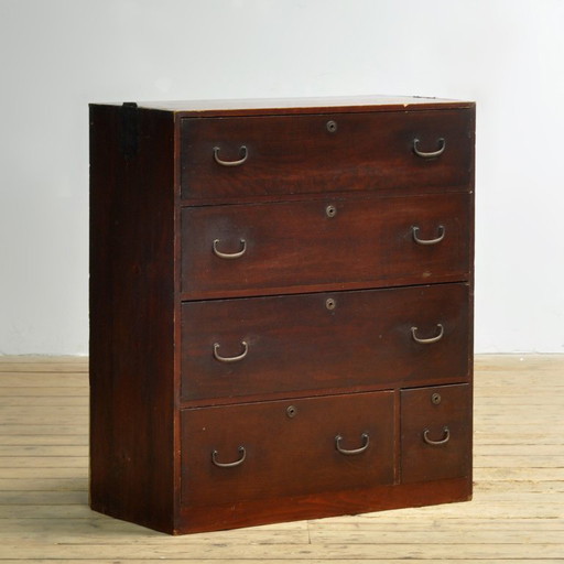 Cómoda japonesa Tansu, circa 1890. – ladekasten, Iron, Wood