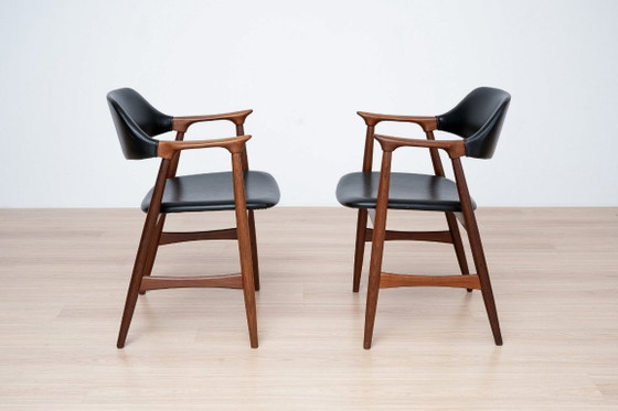 Eetkamerset uit het midden van de jaren 60, 6 Carlton fauteuils van Låte Møbelfabrikk en uitschuifbare tafel (photo 17 of 24)
