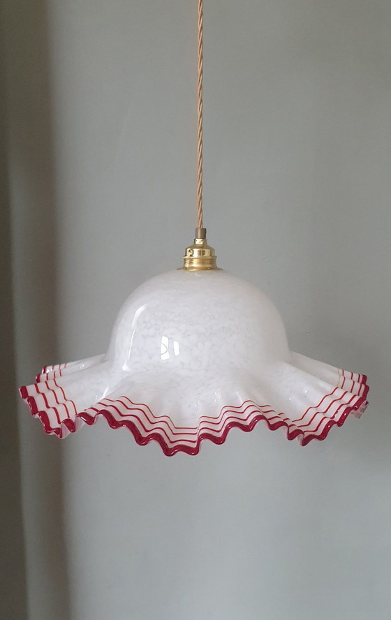 Image 1 of Grande paralume vintage in vetro di Murano - (presumibilmente) De Majo, Italia