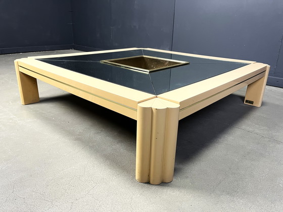 Image 1 of Table basse vintage en laque par Alain Delon pour Maison Jansen, 1970