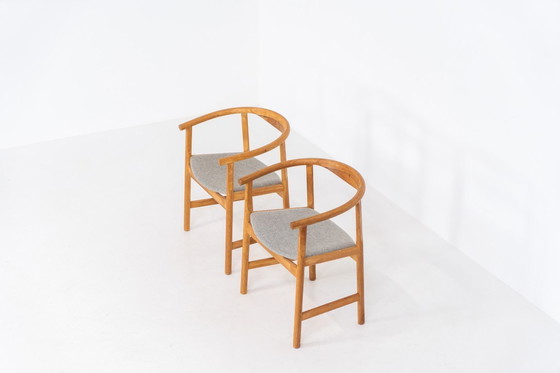 Image 1 of Pair of PP203 arm chairs  by Hans J. Wegner for PP Møbler (Denmark, 1960s).