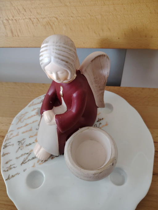 Valentino Angel Sarah sitting with bowl (rare tealight holder)