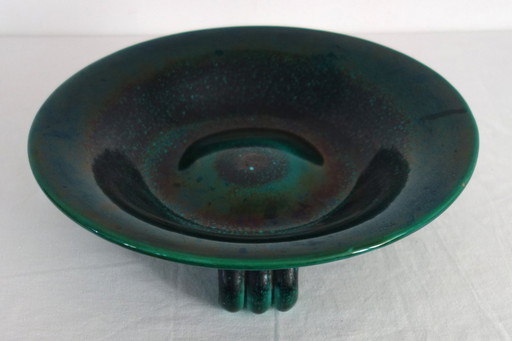 Grande coupe à fruits Ceramidi, années 50