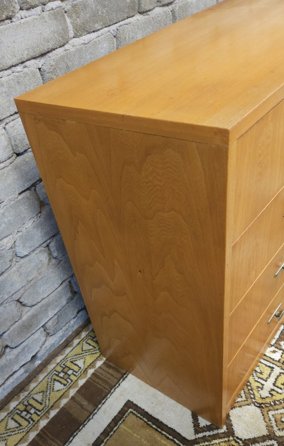 Image 1 of Meuble 4 tiroirs 1 porte année 1960 vintage 