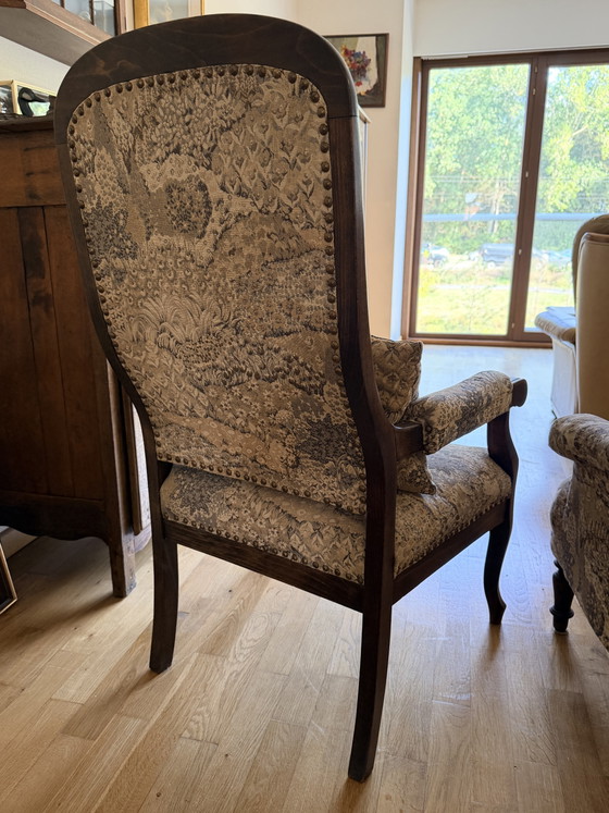 Coppia di poltrone classiche (Napoleone III e Luigi XV) – Wood, Textile (photo 5 of 5)