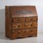 Antique Swedish painted slant front desk – Scandinavian folk bureau – Year 1783 – Wood (photo 7 of 40)