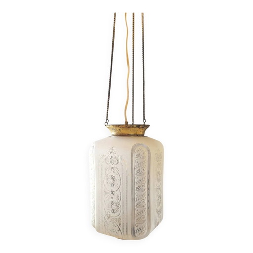 Pendelleuchte / Art Deco Laterne