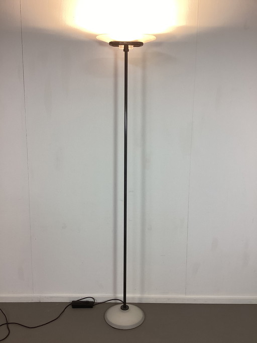 Flos Jill Italiaanse Vloerlamp Perry King 1978 Murano Glazen Kap 