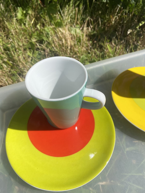 Image 1 of Lot de 6 Tasses et Soucoupes Espresso Genevieve Lethu
