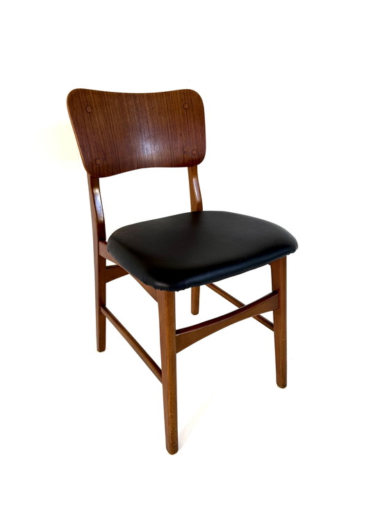 Image 1 of Set di 6 sedie da pranzo danesi, componibili e abbinabili, anni '60.