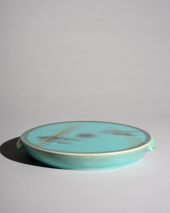 Image 1 of Margarete Weiß Bauhaus Art Deco keramische onderplaat Neuhaldensleben jaren 1930
