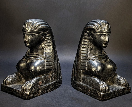 Antichi cani di fuoco orientalisti – Figure assire del XVIII secolo – decoratieve objecten, Cast Iron, Iron (photo 2 of 6)