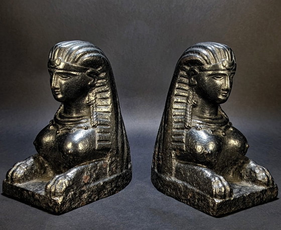 Antichi cani di fuoco orientalisti – Figure assire del XVIII secolo – Oggetti decorativi, Cast Iron, Iron (photo 2 of 6)