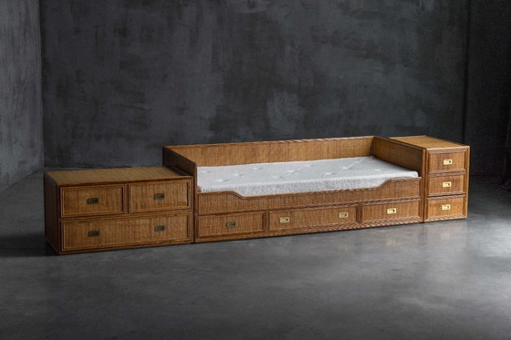 Image 1 of Sofá cama de bambú de Vivai Del Sud, Italia, década de 1970