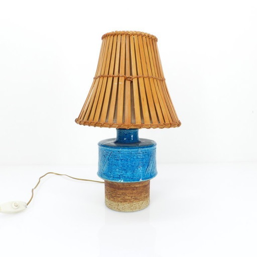 Skandinavische Keramik-Schreibtisch- oder Nachttischlampe, Inger Persson für den schwedischen Hersteller Rörstrand, 1960