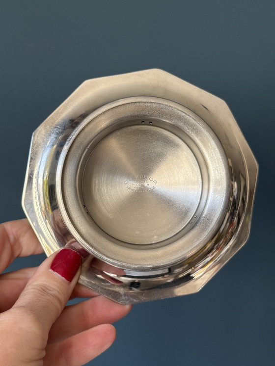 Image 1 of RARO! Coquillor, pressa per burro d'epoca placcata in argento