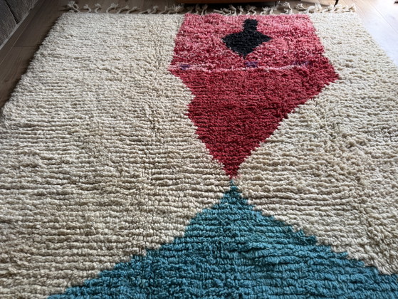 Gran alfombra bereber marroquí con diseño abstracto – Wool (photo 7 of 15)