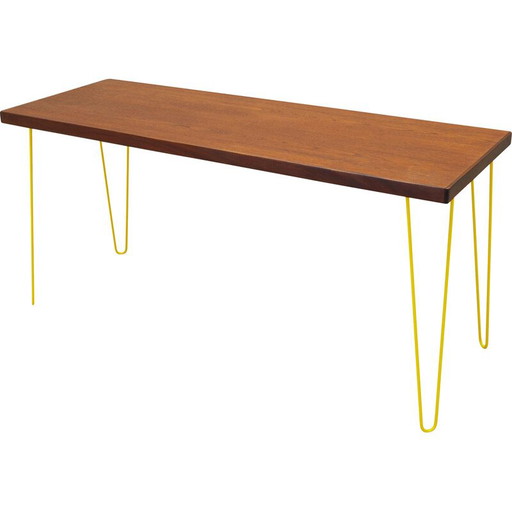 Scrivania in teak, design danese, anni '70, produzione: Danimarca