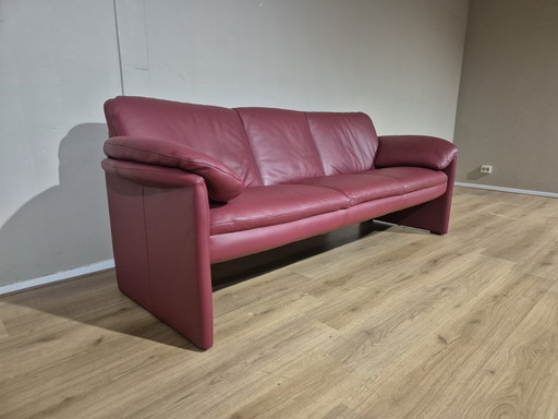 Leolux Catalpa - 3-seater sofa - Red - Leather - Design