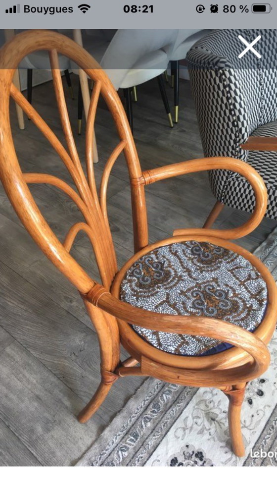 Image 1 of Sedia/poltrona in vimini e rattan