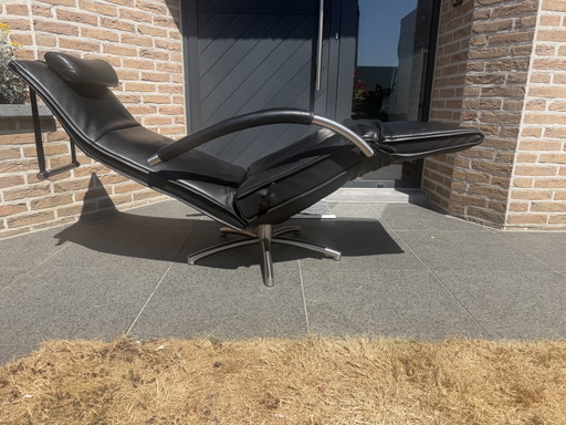 Prachtige Zwarte Jori Mensana Relax Incl Hoofdkussen Medi Mono-Move – fauteuils, Leather, Metal