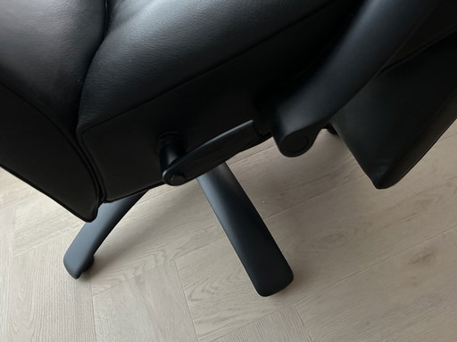 Jori Relaxstoel In Lipano Leder Black Edition