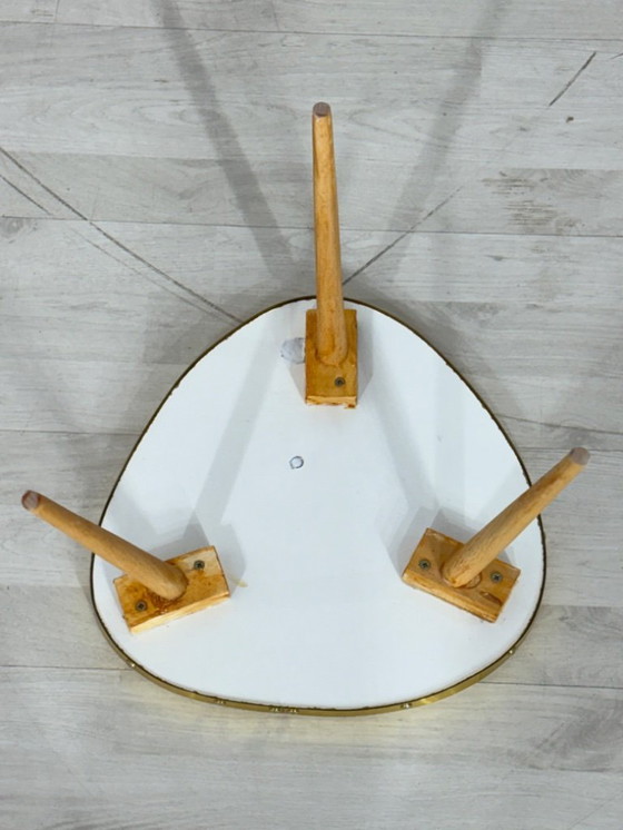 Image 1 of Tavolo vintage a forma di rene, portavasi, tavolino laterale, contenitore, Mid Century Modern