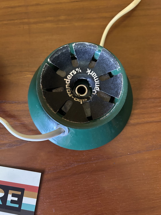 Image 1 of Vintage jaren 70 groene bol lamp, Abo Randers Denmark