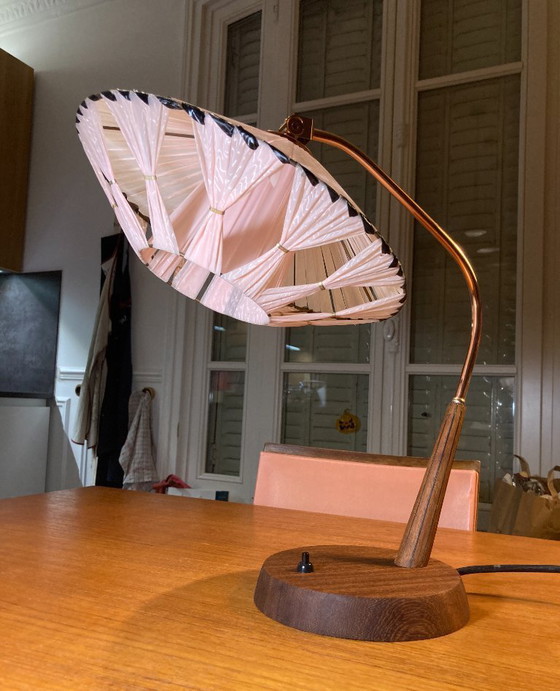 Image 1 of Lampada da tavolo Temde Leuchten in teak e ottone