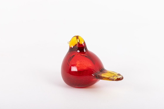 Image 1 of Schwedische Glaskunst-Vogelskulpturen aus Bergdala, 1970er Jahre