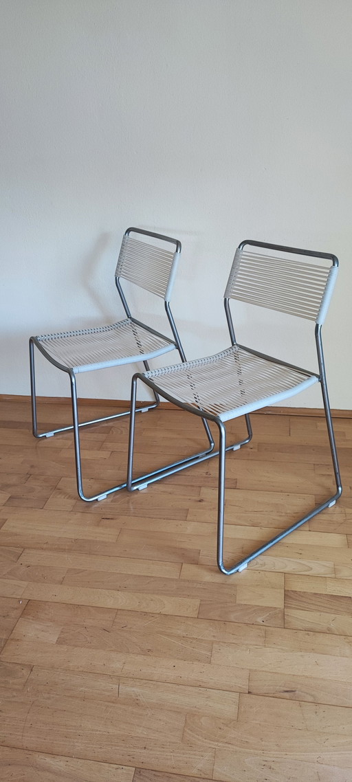 Sedie vintage IKEA MELKER con struttura in spaghetti
Set di 6 classici del design anni '90