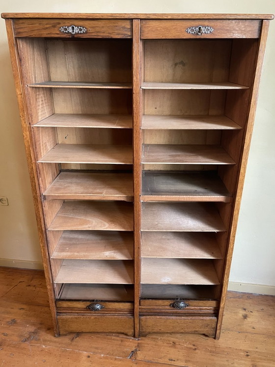 Image 1 of Armario con persianas enrollables, archivador, archivador, mueble de música, roble francés