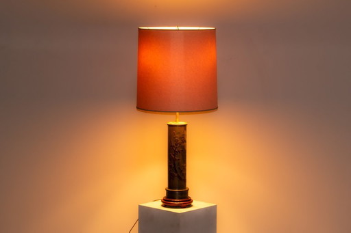 Vasenlampe aus Zinn, um 1970