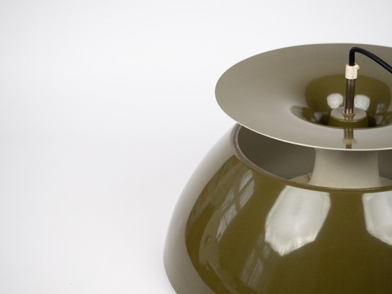 Image 1 of Lampe à suspension vintage danoise Jutlandia par Jorgen Hoj, Holmegaard, 1970