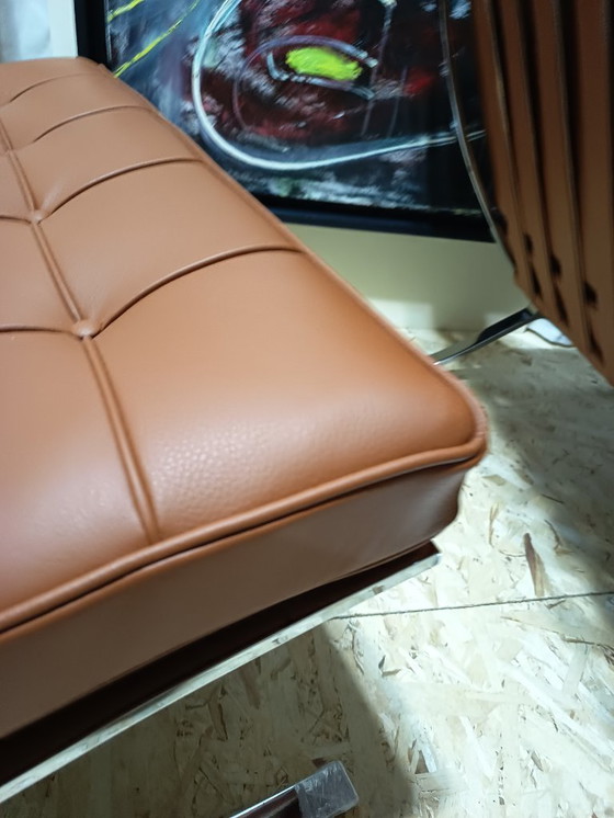 Image 1 of Sillones KNOLL Studio Barcelona (NUEVA Serie 2026) en piel natural (color coñac)