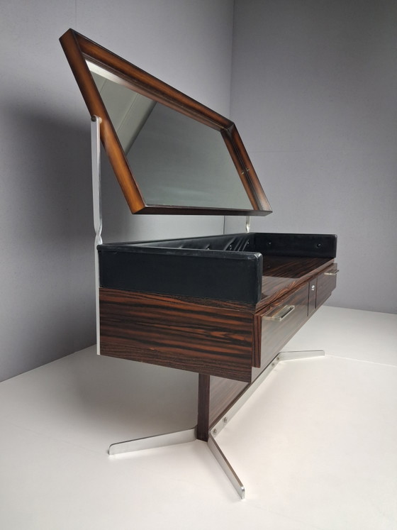 Image 1 of Vintage Franse Kaptafel met Spiegel, Jaren 70